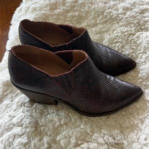Lucky Brand Snake Print Booties 7